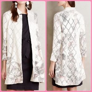 🆕Anthropologie🌷Knitted Knotted Long Floral Cardigan